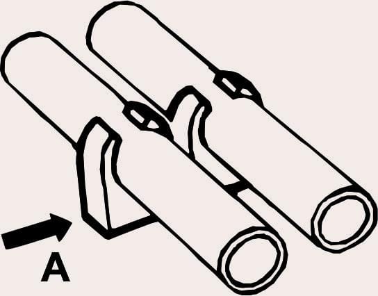Rohr-Clip doppelt für 18 mm ø - Rohre Halterungen & Rohrschellen - Cornat
