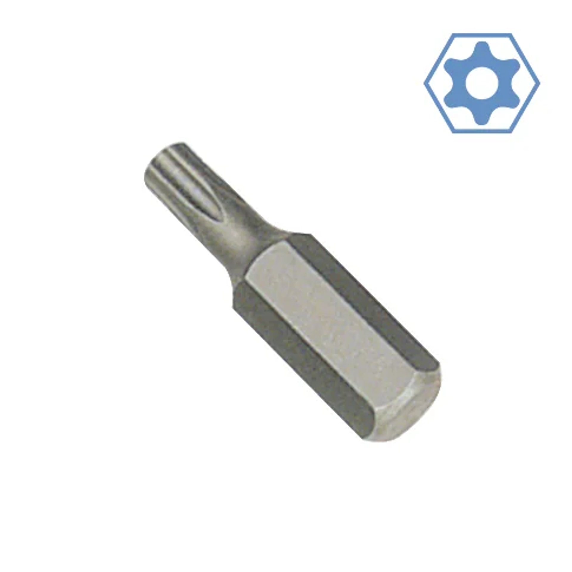 Innensechskant Bit T45, Mit Stirnloch, S2 Stahl