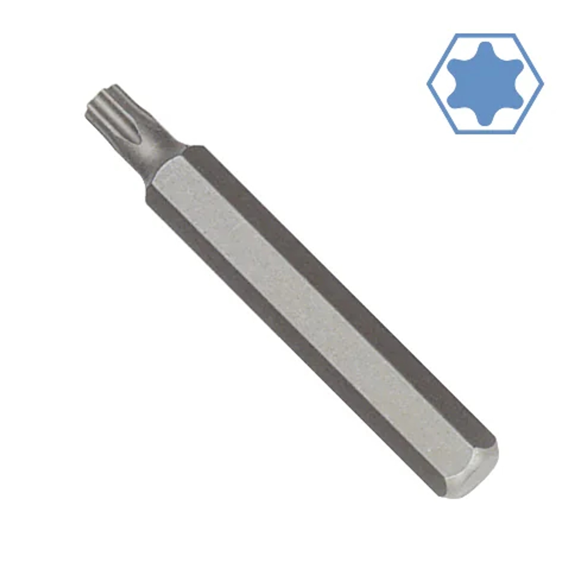 Innensechskant Bit T40, 10mm Hex Bit, 75mm, S2 Stahl