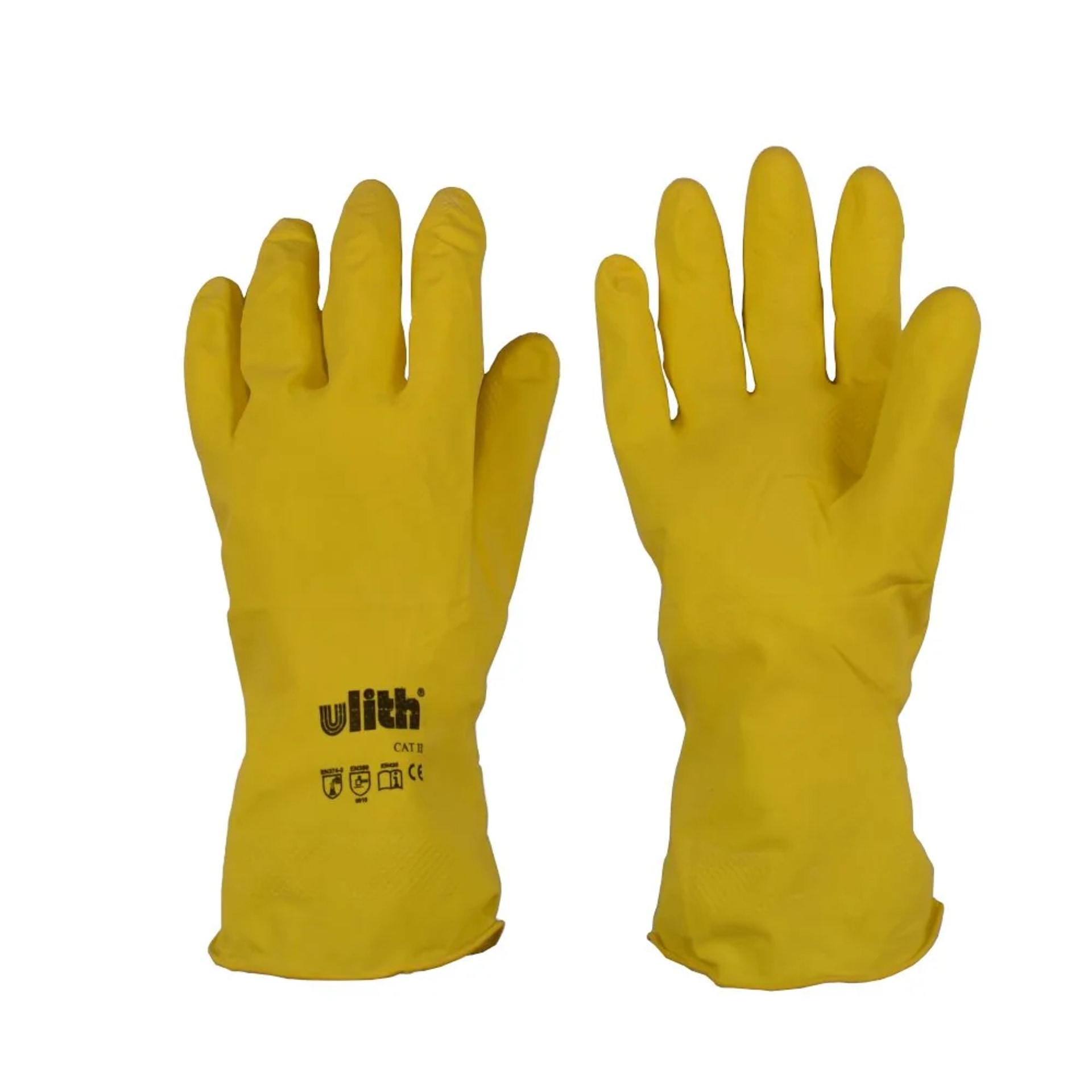 Industriehandschuhe, Latex Handschuhe, Gr. L, Gelb