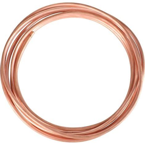 Flexibles Kupferrundrohr, 5 M Lang – Durchmesser 8 Mm – Wandstärke 1 Mm – Druckbeständigkeit 70–100 Bar – Für Hlk- Und Kälteanlagen