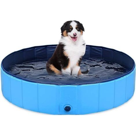 Faltbarer Pool Für Hunde Und Kinder – Rutschfestes Pvc – Tragbar, 80 X 20 Cm – Uv- Und Kältebeständig