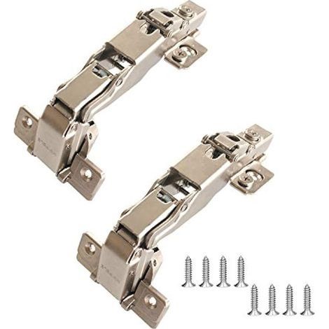 165°-vollauflagenscharniere Mit Soft-close-dämpfer Für Möbel, Schranktüren Und Küchenschränke, Aufputzmontage, Deutsche Marke, 2er-pack