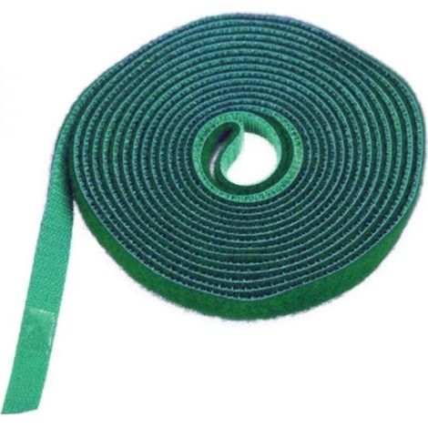 M Grünes Klettband – Wiederverwendbares Klettband, Hohe Klettkraft, Ideal Für Heimwerkerarbeiten, Verkabelung Und Aufbewahrung