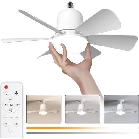 Dimmbarer 30-w-led-deckenventilator – 3 Geschwindigkeitsstufen – E27-fassung – Farbtemperatur 3000 K Bis 6000 K – Leiser Gleichstrommotor