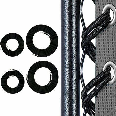 Ersatz-gummiseil Für Zero-gravity-sessel – Set Mit 4 Schwarzen, Universellen Und Strapazierfähigen Gezahnten Seilen