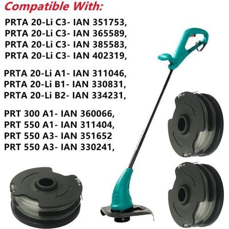 Parkside Prta 20-li C3 Trimmerfadenspule – 1,4 Mm Nylon – 3er-pack – Kompatibel Mit Akku-freischneidern