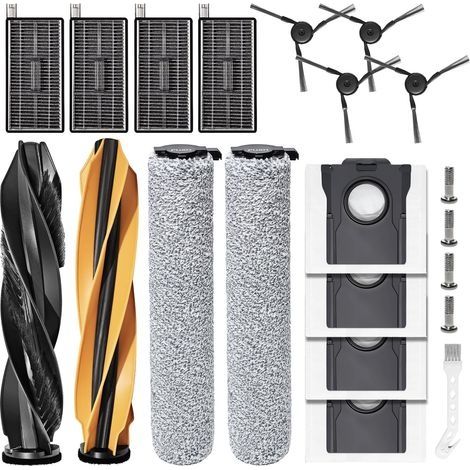 Ersatzteile Für Den Aqua10 Ultra Roller Complete Staubsauger: Zubehör, 2 Hauptbürsten, 2 Wischwalzen, 4 Ersatzfilter, 4 Staubbeutel, 4 Seitenbürsten