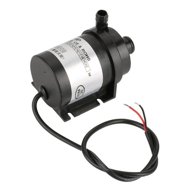 24V 10W bürstenlose Wasserpumpe, hochtemperaturbeständig, leise und schwarz