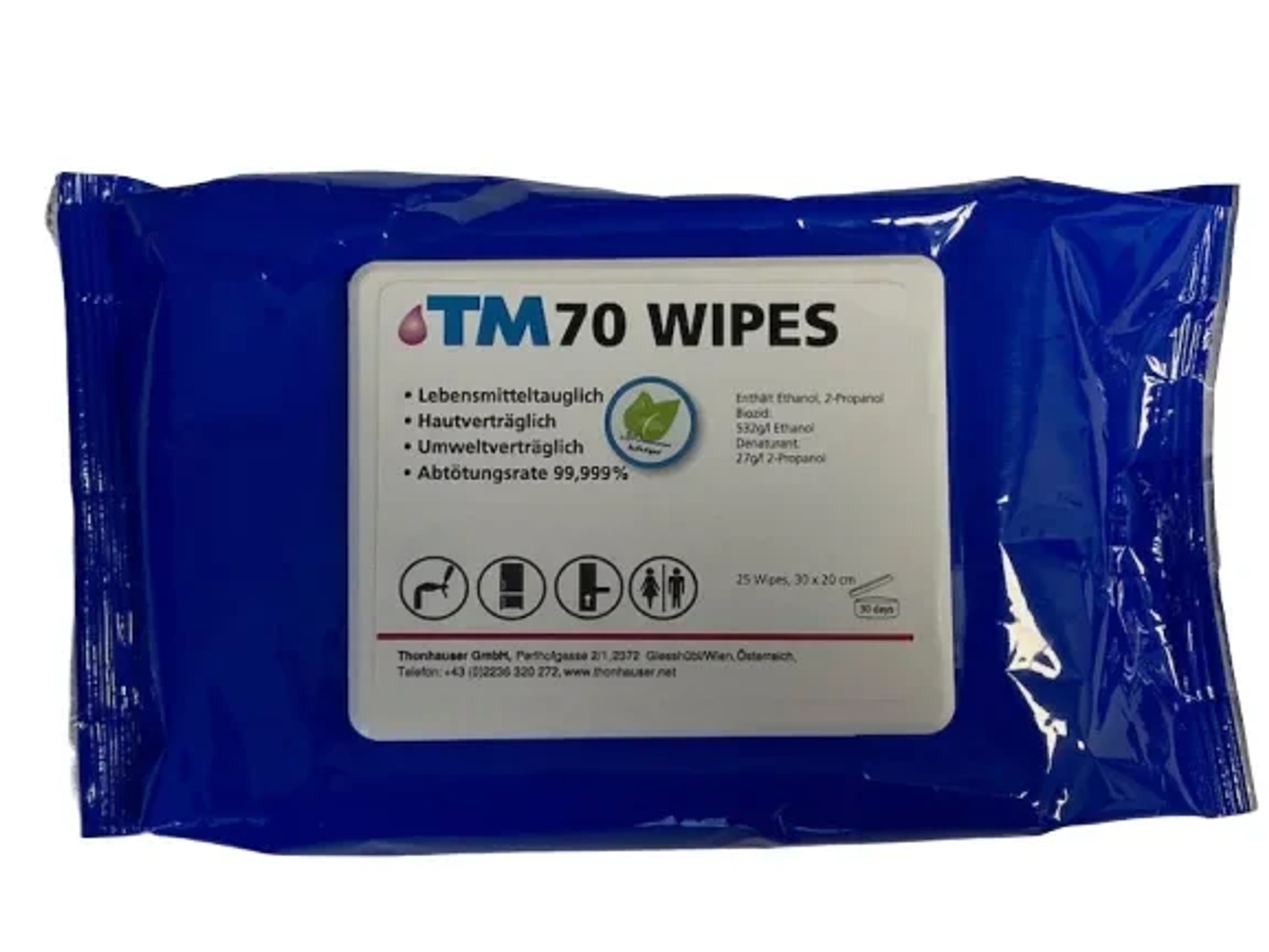 Desinfektionstücher Tm 70 Wipes Maxi (je 40 Tücher)
