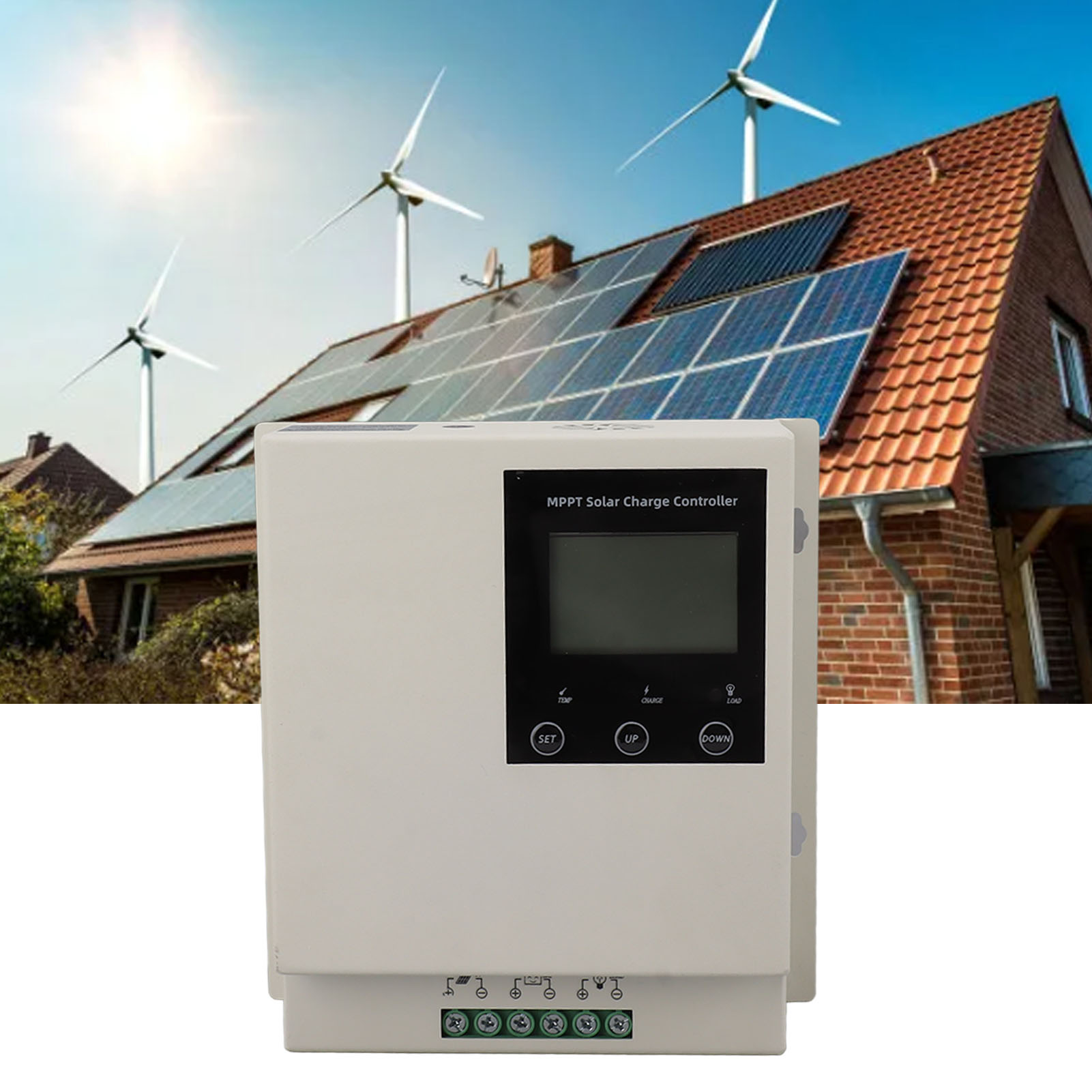 12v/24v Mppt-solarladeregler, Adaptiver Lade-/entladeregler, Kompatibel Mit Universellen 12v/24v/20a-batterien