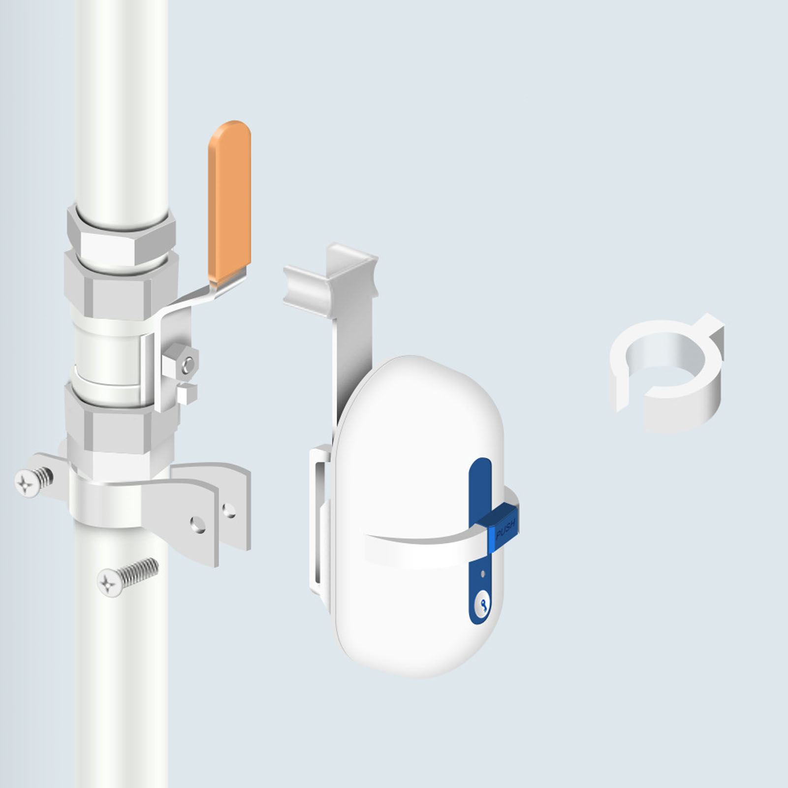 Intelligentes Wlan-absperrventil Für Gasleitungen, Anti-graffiti-wasserventil, Ferngesteuertes Ventil Mit Zeitverzögerung, Wlan-wasserventil, Gasventil, Europäischer Standard 100–240 V