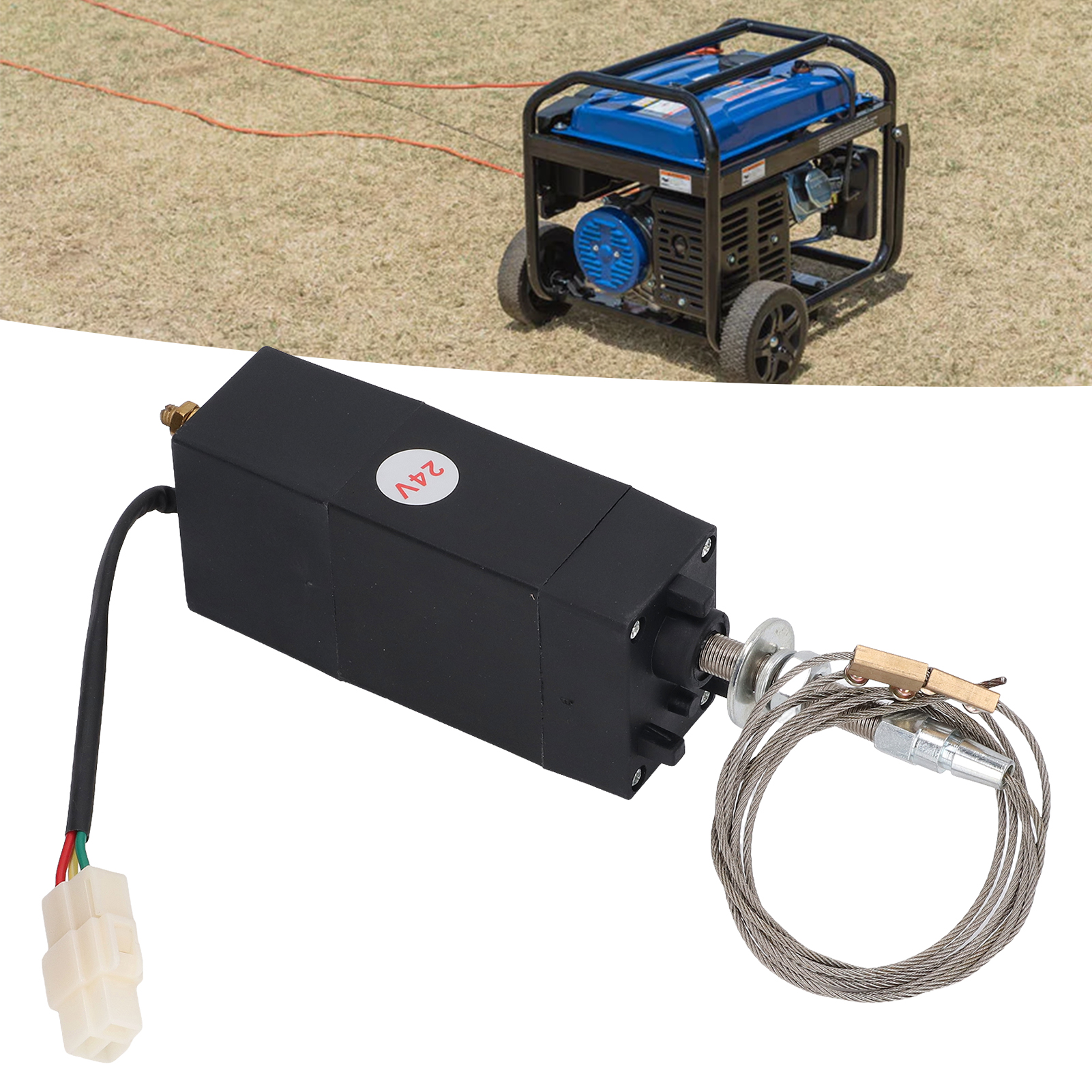24-v-dieselgenerator Mit Elektrischem Drehzahlregler, Flammendurchschlagsicherung, Gashebelschalter Und Drehzahlbegrenzer Hy-pl