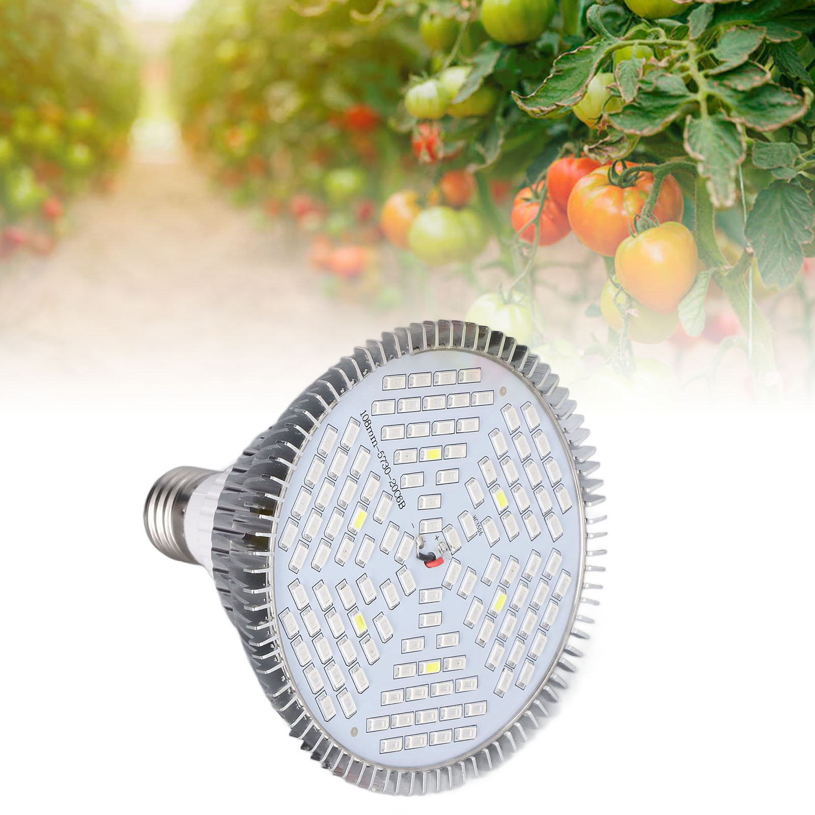 Led-pflanzenlampe Für Sukkulenten, Aluminiumtopf 5730, Für Sämlinge Und Sukkulenten, 85–265 V, E27, 80 W, 120 Leds