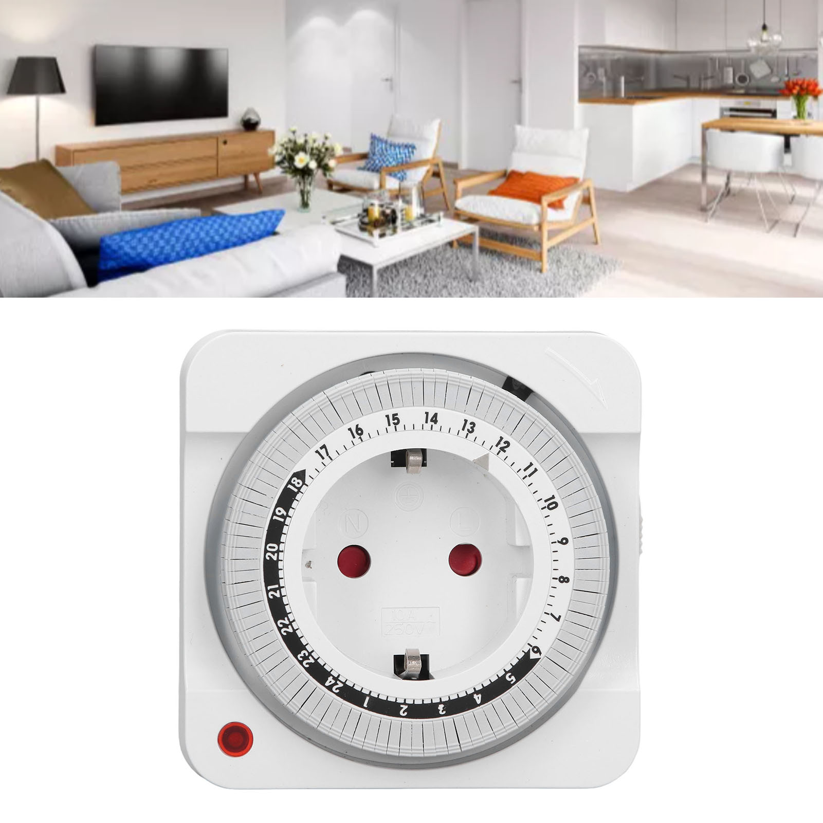 Automatischer Timer, Netzteil, Automatischer Steuerschalter, Elektromechanische Timer-steckdose, Europäischer Standard 230 V
