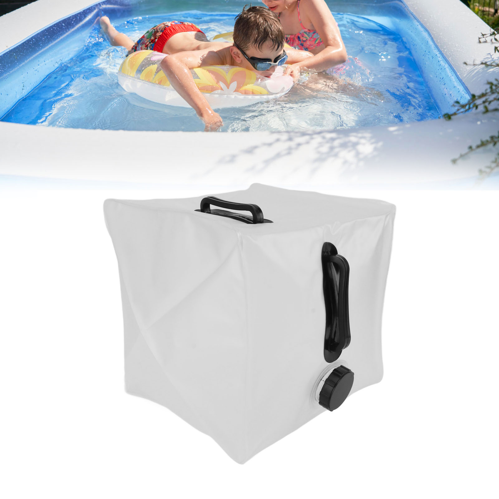 20l Faltbarer, Transparenter Sandsack Für Schwimmbecken, Mit Zwei Tragegriffen Für Einfachen Transport Und Handhabung (modell 2)