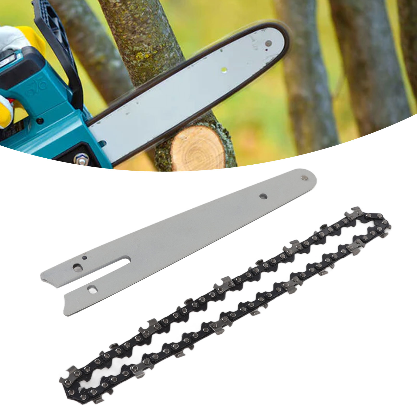 15 Cm Lange Stahlsägekette, Elektrisches Kettensägeblatt, Mini-elektrokette Und Führungsschiene, Zubehör Zum Holzschneiden