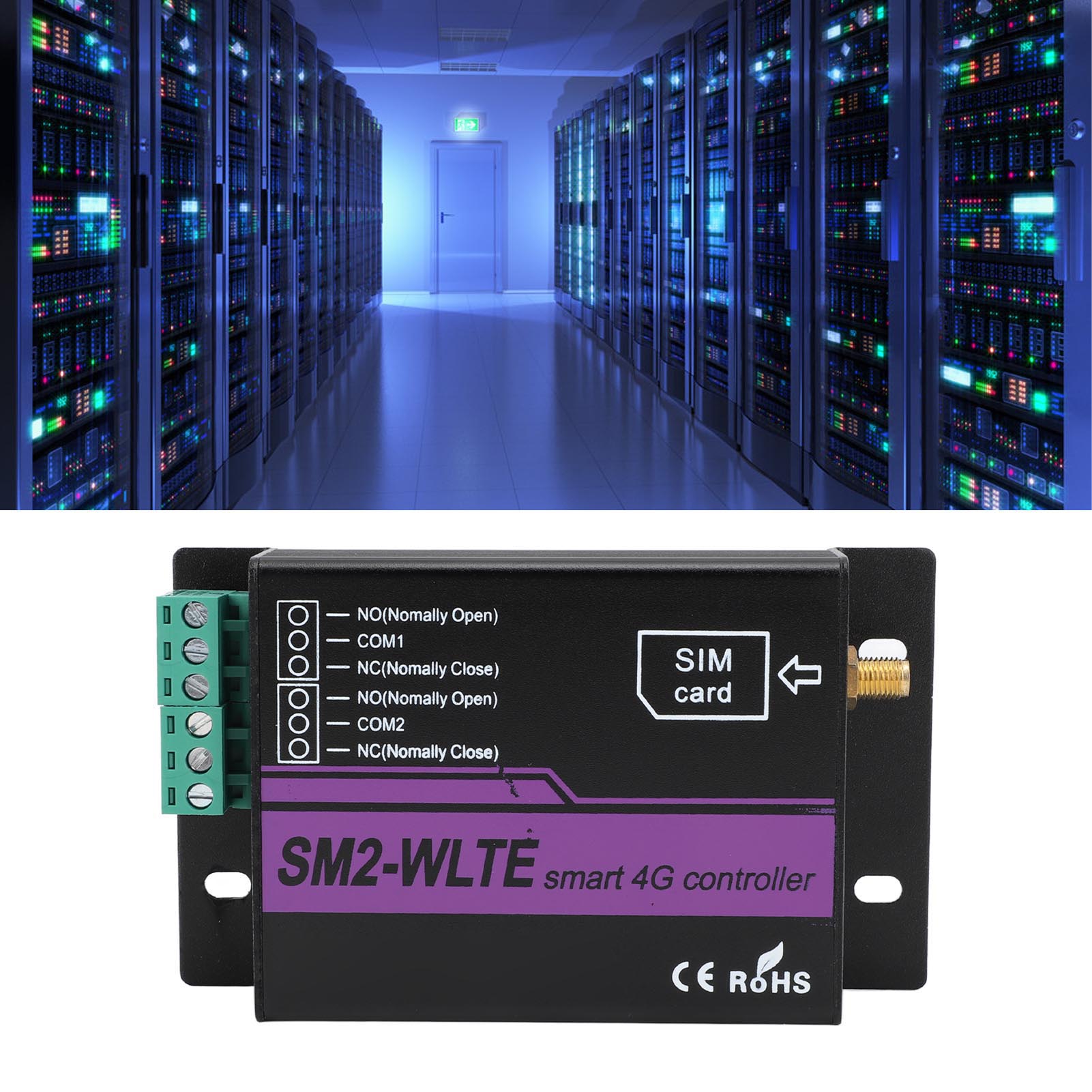 2-kanal-4g-magnetventil Sm2-wlte-ea, App-/webschnittstelle Für Temperatur- Und Feuchtigkeitsmessung, Stromausfallalarm Per Sms, Europäischer Standard 100–240 V