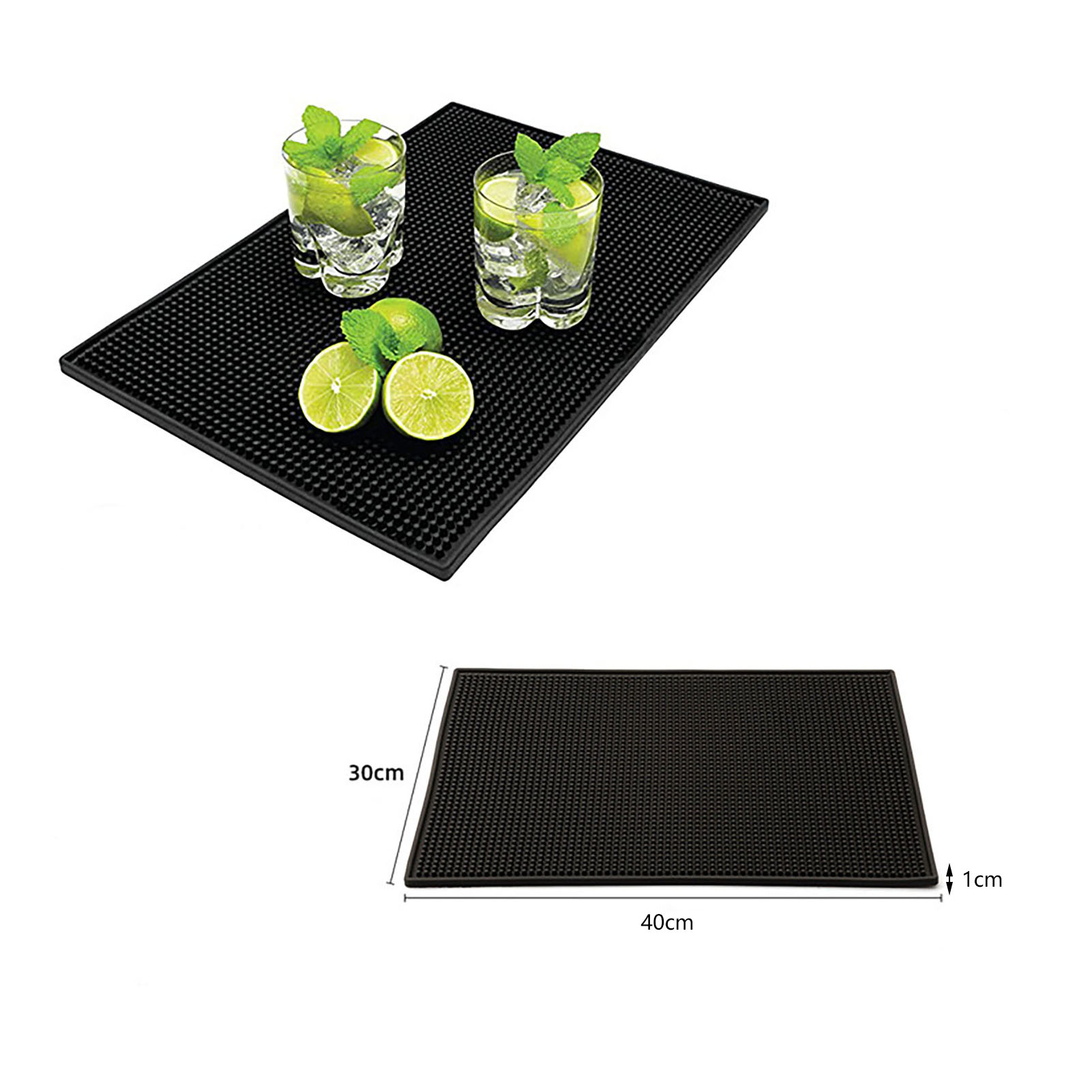 Rutschfester Untersetzer Aus Dickem, Weichem Pvc-gummi, Isolierende Und Wasserdurchlässige Matte, Geeignet Für Kaffee, Milchtee Und Karaoke.