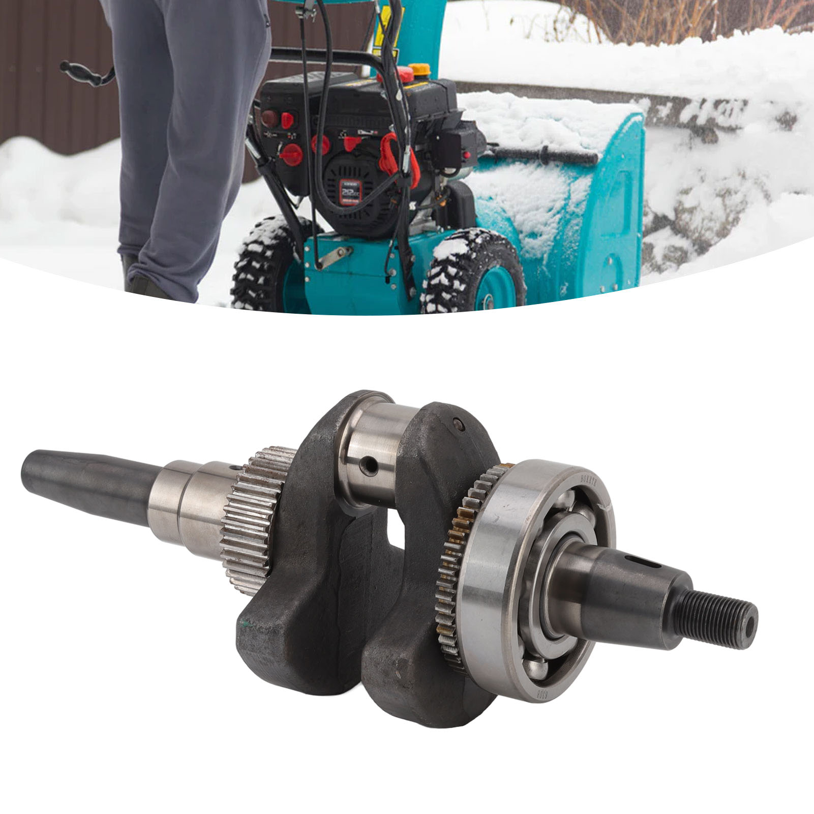 Teile Für Schneepflug, Schneefräse, Wasserpumpe, Dieselgenerator, Kurbelwelle 188f Mit Zahnrädern, Lager 6308, Luftgekühlter 5-kw-einzylinder-kegelwellenmotor