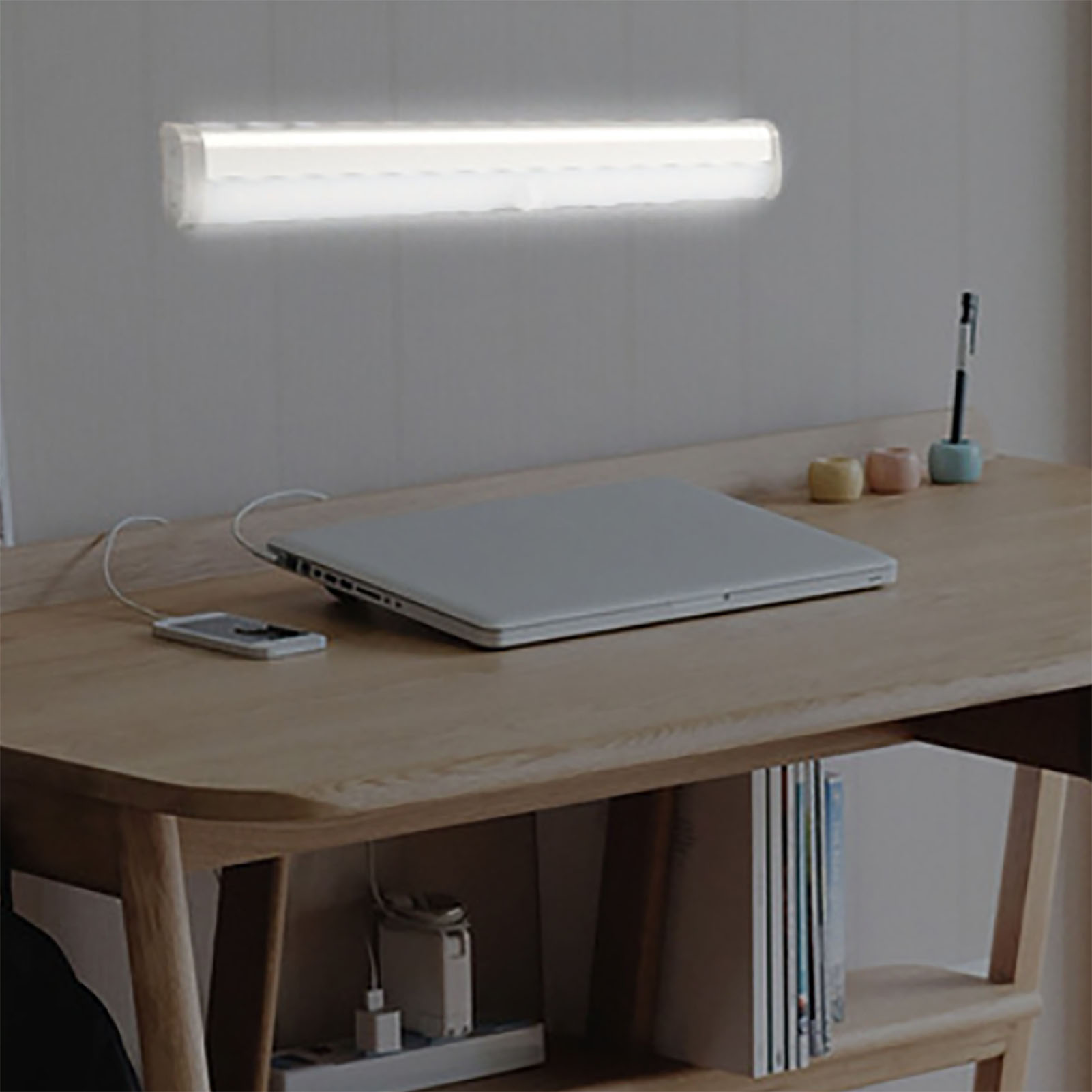 Kabellose Schrankleuchte Mit Bewegungssensor, Magnetischem Design, Aluminiumgehäuse, 10 Intelligenten Weißen Leds, Usb-wiederaufladbar, Schrankbeleuchtung, Wandleuchte.