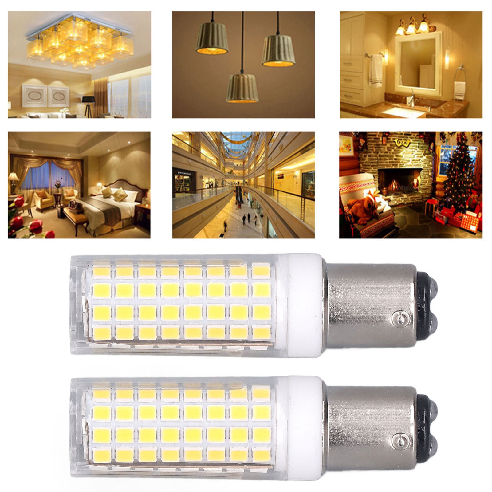 Ba15d Keramik-led-lampe, 102 Leds, 10 W, Dimmbar, Ac 100–120 V