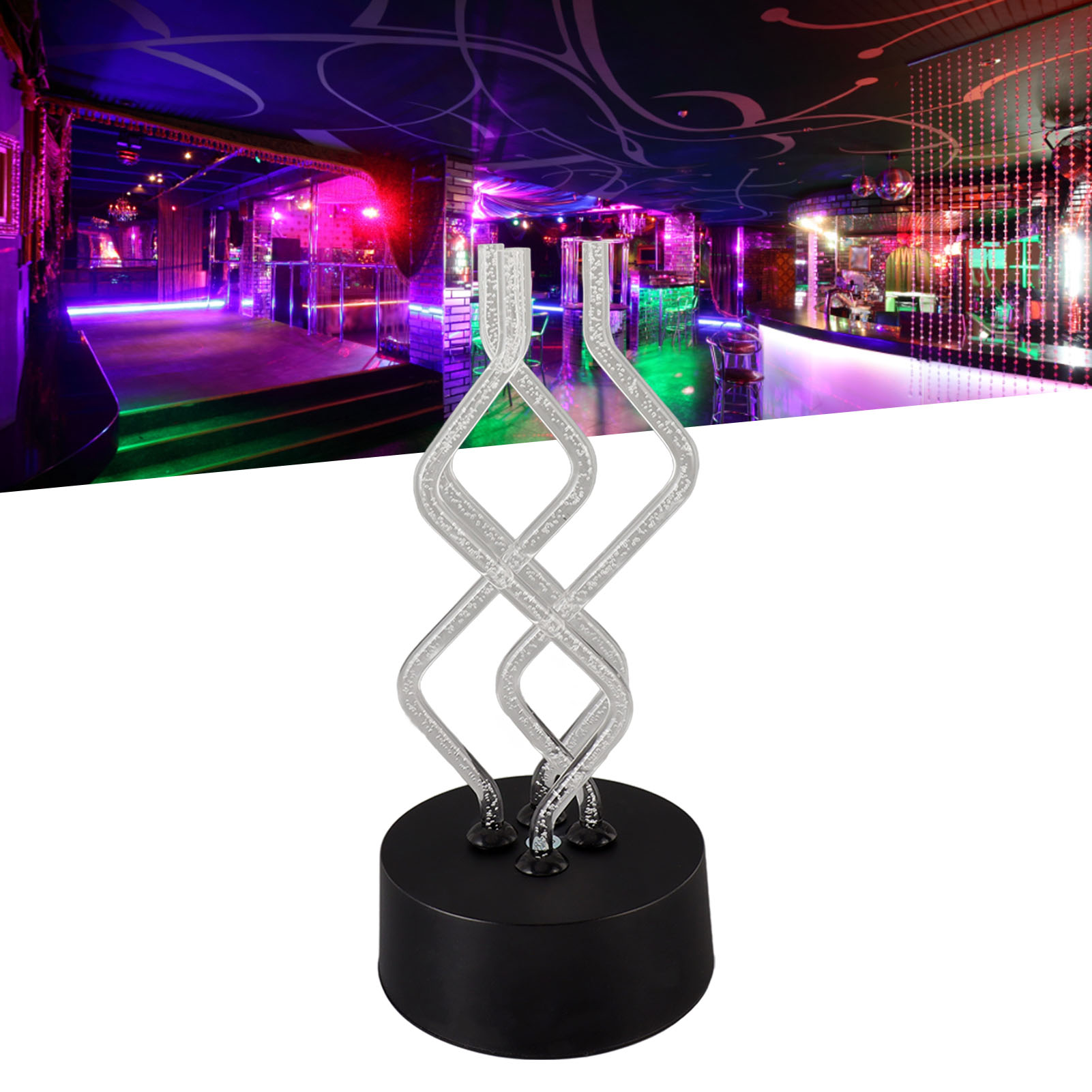 Mehrfarbige Led-schreibtischlampe, Drehbare Tanzstablampe, Kreatives Usb-nachtlicht, Dekorative Barlampe