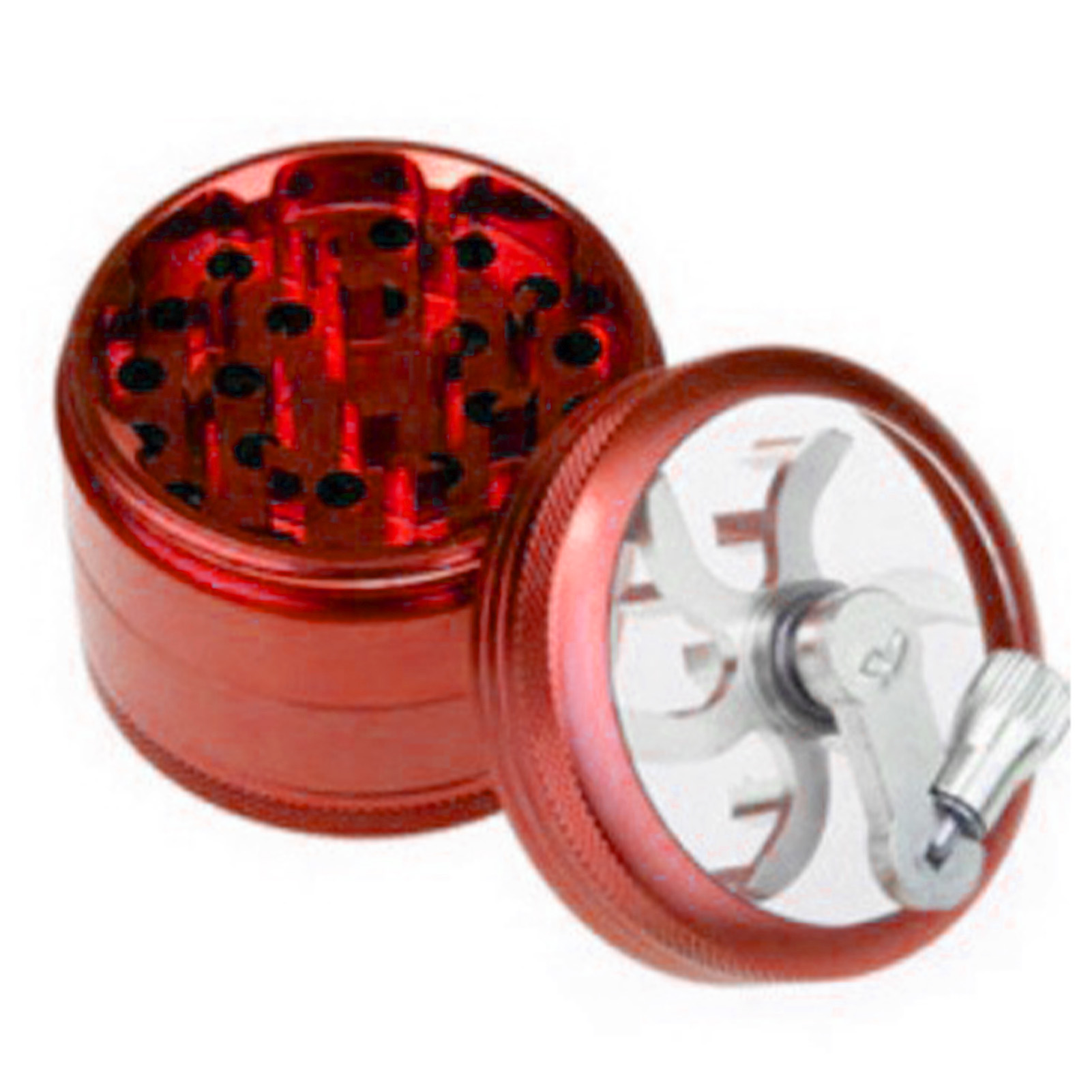 Manuelle Gewürzmühle, Kräutermühle, Rot