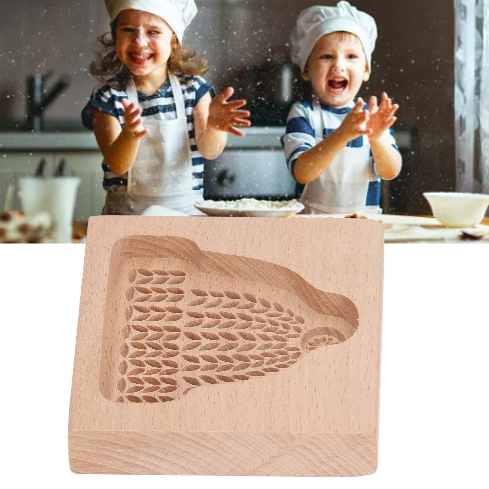 Ausstechformen Aus Buchenholz, Hölzerne Keksformen, Weihnachtsmützen