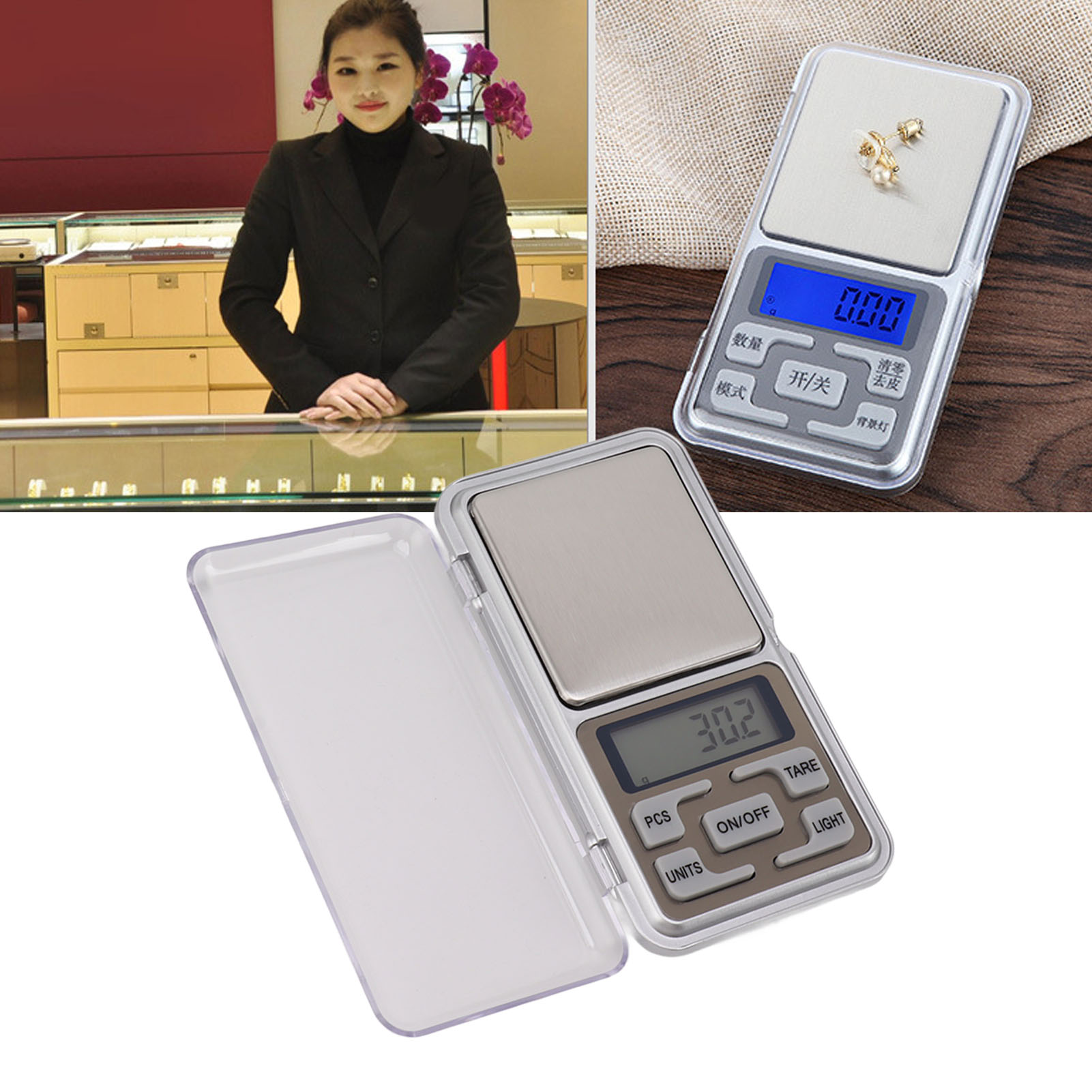 Elektronische Präzisionswaage, Teewaage Bis 0,01 G, Mini-goldwaage, Taschenwaage, Grammwaage, Juwelierwaage
