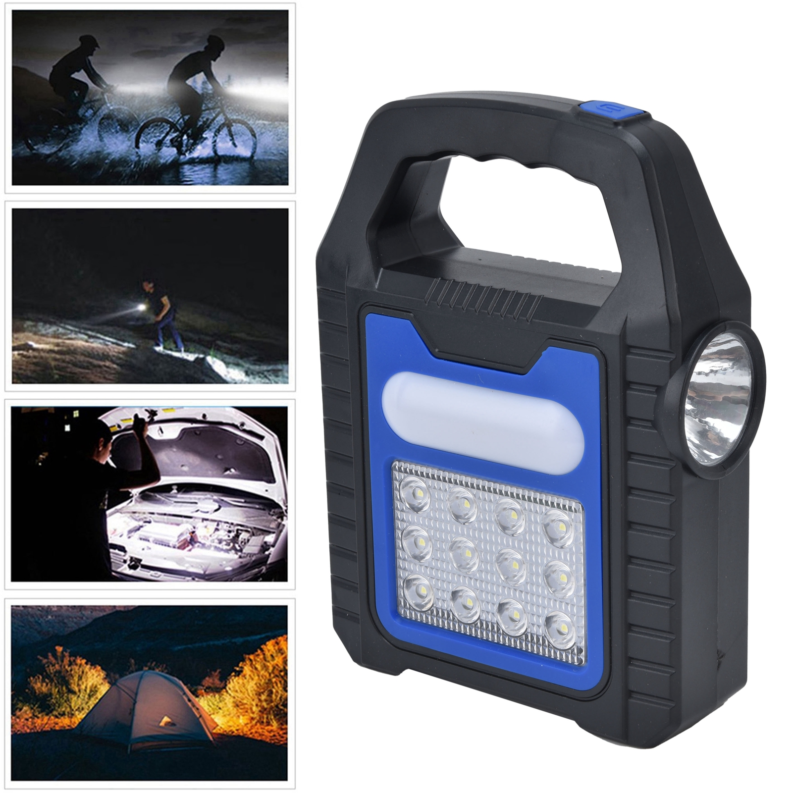 Hochleistungsfähige, Tragbare Campinglampe, Fernstrahler, Led-suchscheinwerfer, Usb-wiederaufladbare Arbeits- Und Wartungslampe, Taschenlampe
