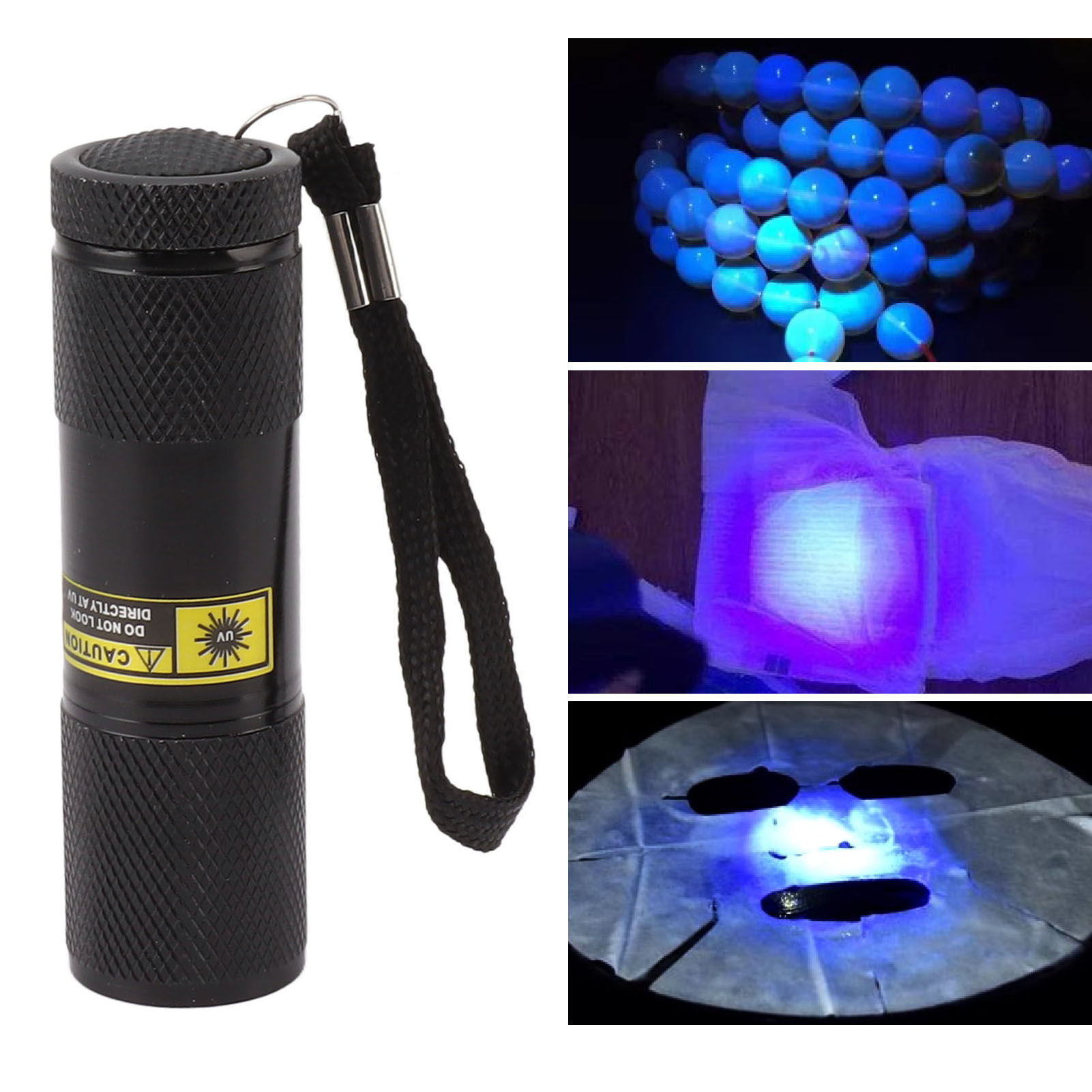 395-nm-ultraviolett-taschenlampe, Nagellack, Banknotenprüfer, Fluoreszenzmittelprüfer, Uv-härtung, 9-led-ultraviolett-taschenlampe