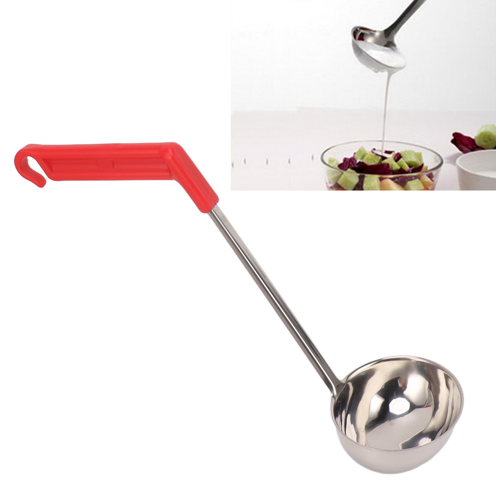 Suppenkelle Aus Edelstahl 304 Mit Gebogenem Griff, 180 Ml