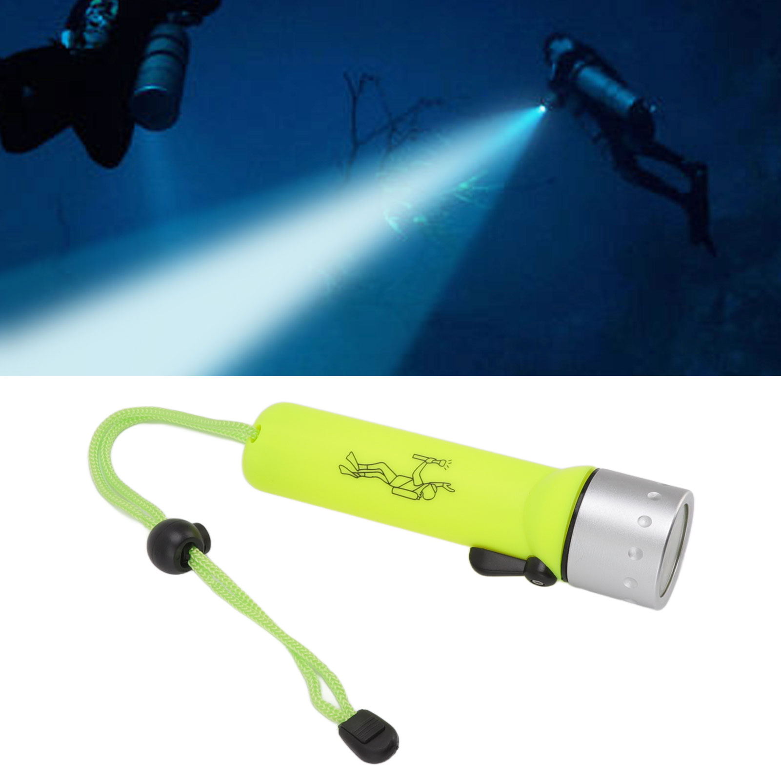 Professionelle, Hochintensive Led-taucherlampe, Wasserdicht Unter Wasser, Ultrahelle Fernbeleuchtung Zum Tauchen.