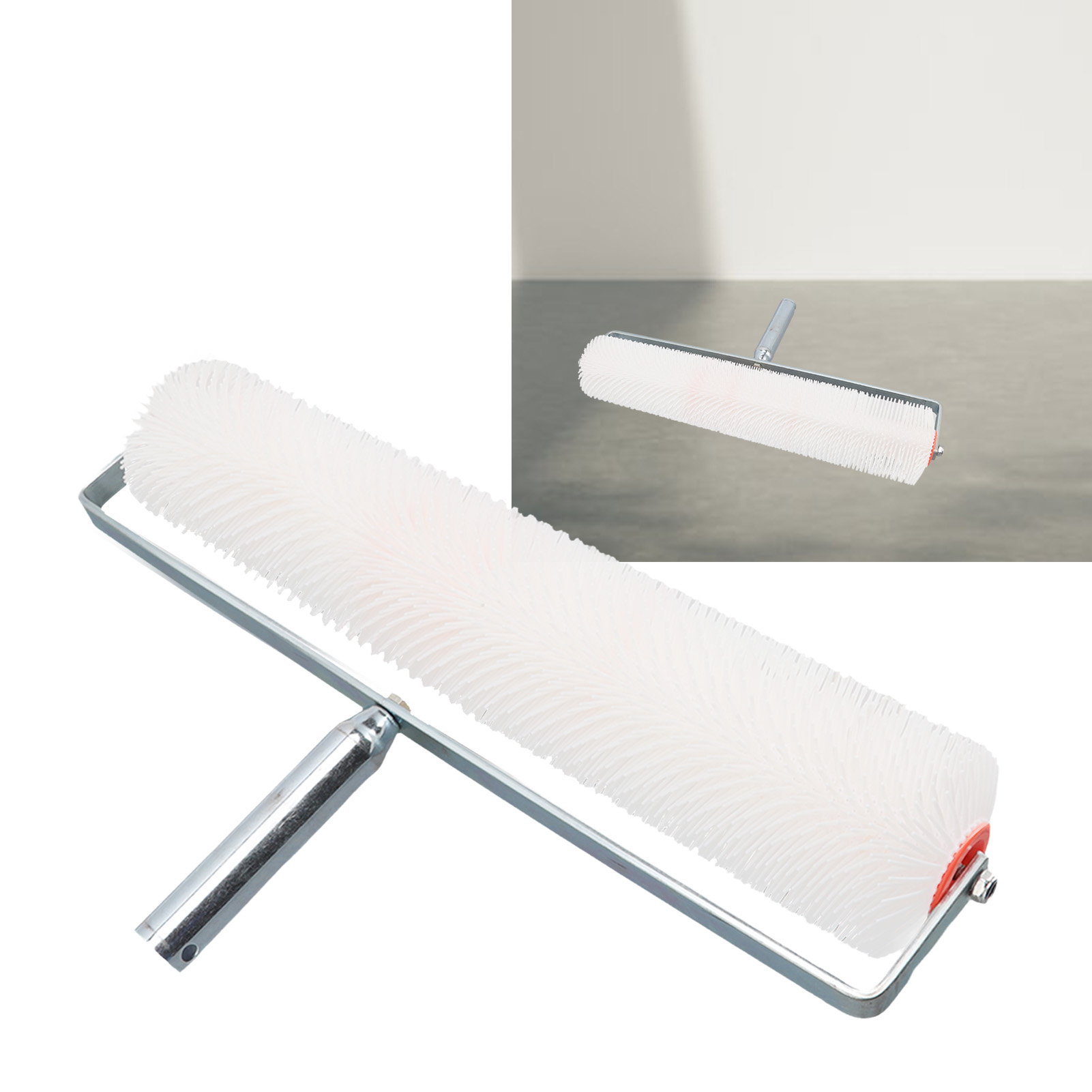 Selbstnivellierende Entgasungswalze Mit 28 Mm Langen Nadeln, Bauwerkzeug Für Epoxidharzzement, Runde Entgasungswalze Mit Groben Nadeln Für Pvc-böden.