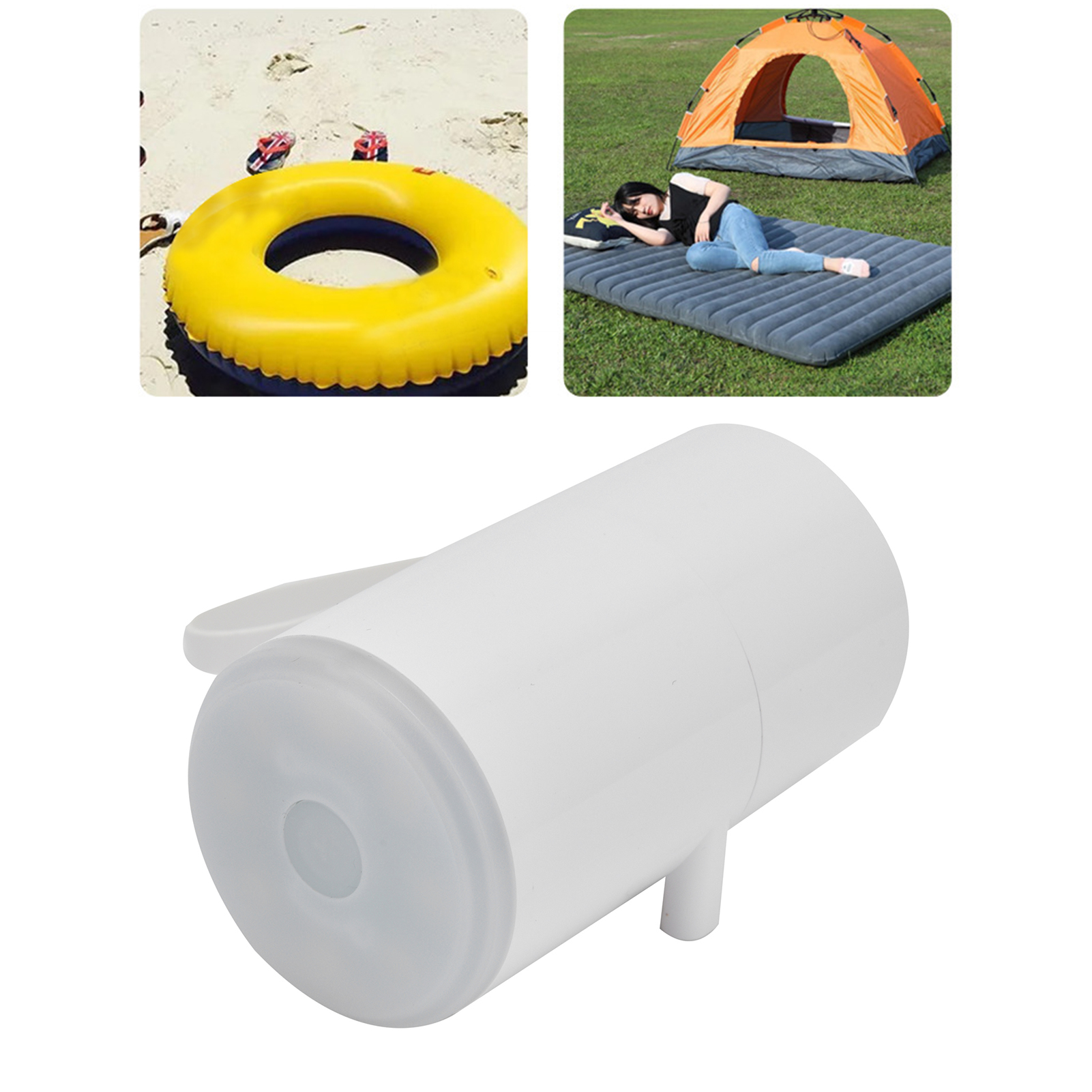 Mini-luftpumpe, Led-luftpumpe, Usb, Doppelt Verwendbar Für Zuhause Und Camping, Mit Licht, Zum Aufpumpen Von Luftmatratzen, Bojen Und Aufbewahrungssäcken, Schwarz.