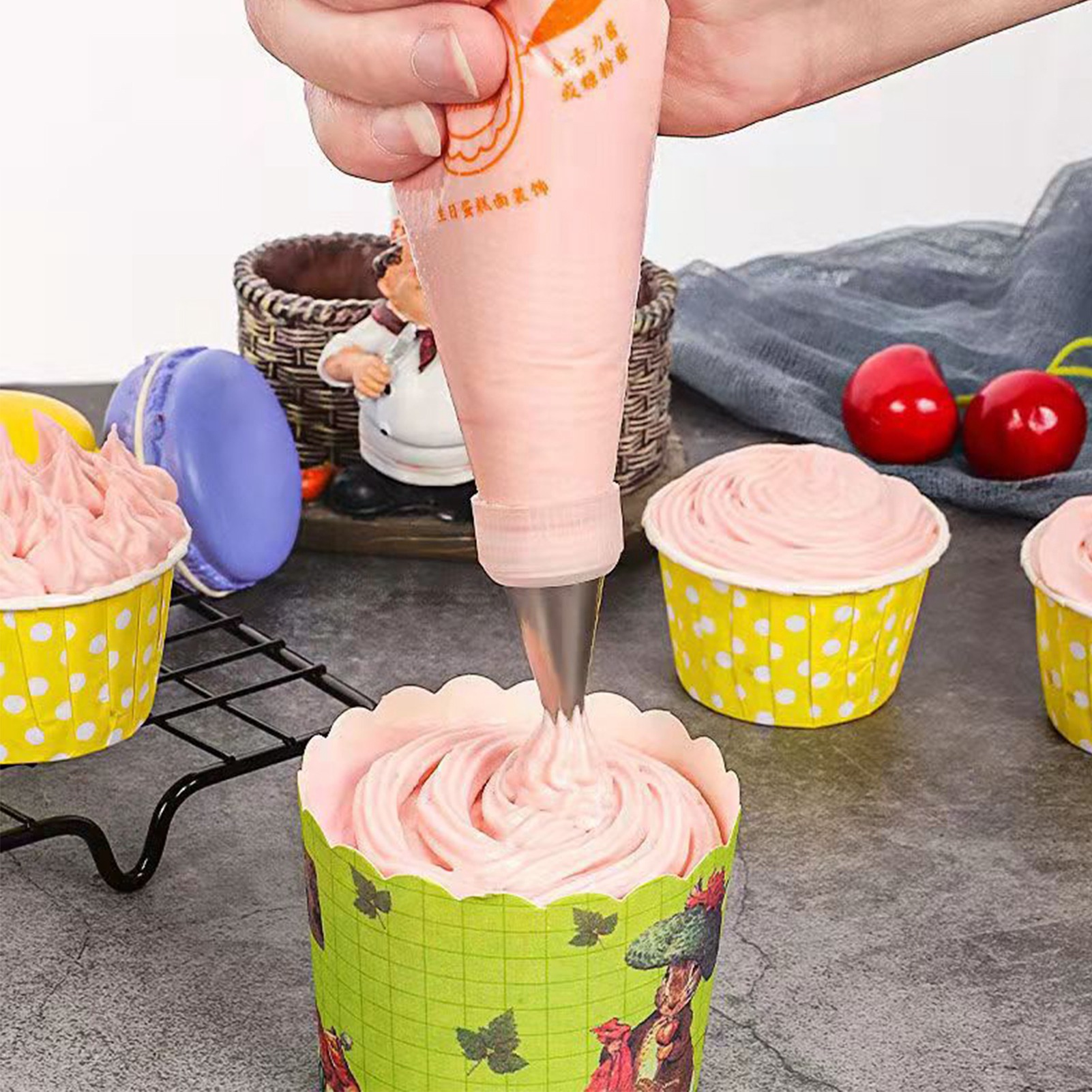Dicke Einweg-spritzbeutel In Den Größen Groß, Mittel Und Klein Zum Dekorieren Von Kuchen Und Babynahrung, Spritzbeutel Für Butter Und Andere Dekorationsartikel.