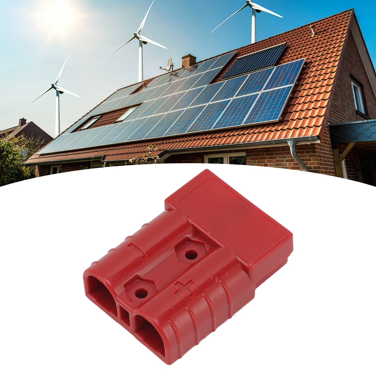 Gabelstapler-ladebuchsenstecker 50a 600v, Hochstrom-netzteilbuchsenstecker, Rotes Set.