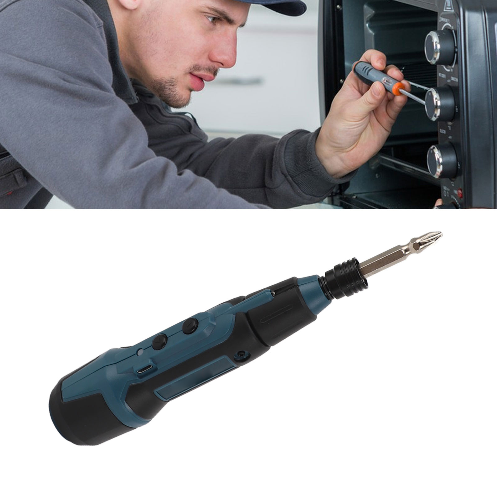 Mini-elektroschraubendreher 3,6 V Mit Taschenlampe Zum Lösen Und Festziehen Von Schrauben (lithiumbatterie)