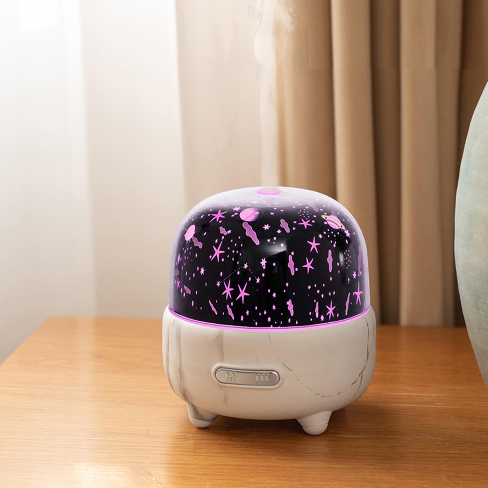 Usb-tisch-aromadiffusor „sternenhimmel“ Mit Marmormuster