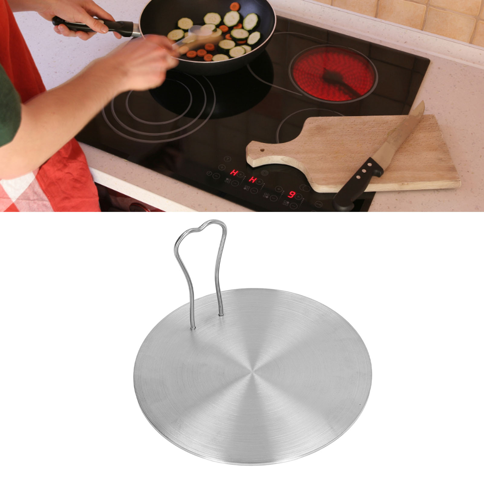 Küchenzubehör, Wärmeleitplatte Für Induktionskochfeld, Induktionskochfeldadapter, Magnetische Wärmeleitung Und Wärmeübertragung, 16