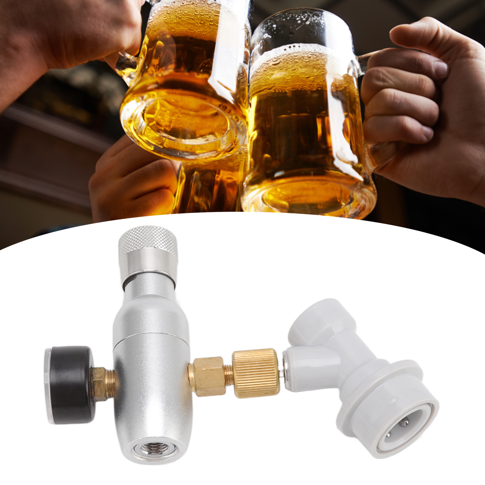Co2-gasventil Mit Verteiler, Kohlendioxid-druckminderventil, Druckmindergerät Für Bier-, Limonaden- Und Getränkemaschinen.