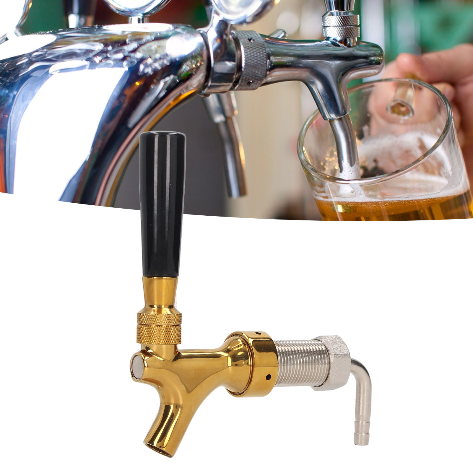 Nicht Verstellbarer Zapfhahn Mit Langem Griff Für Kegerator-braufässer
