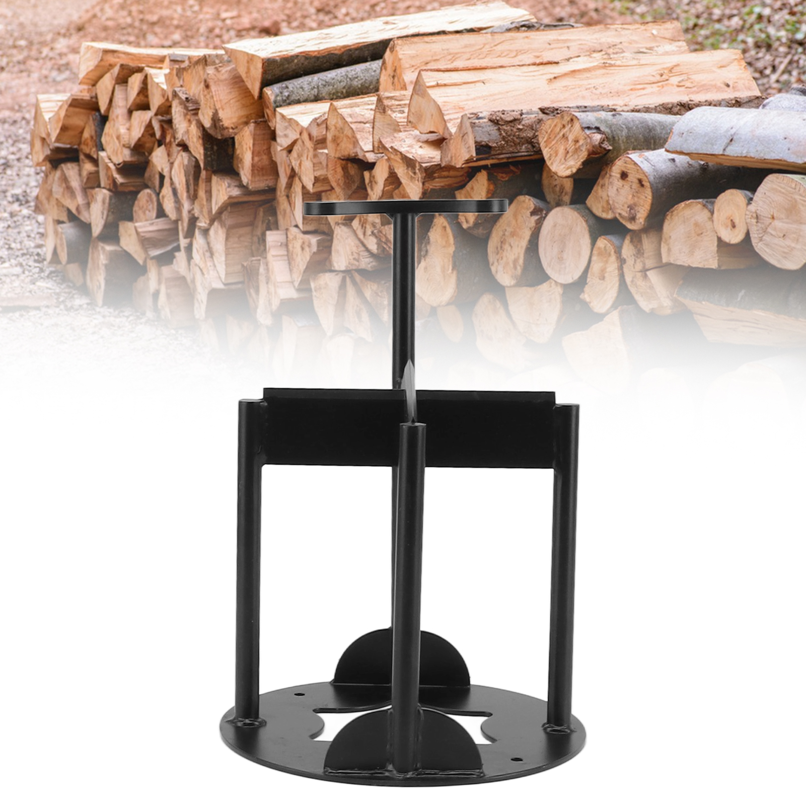 Kreuzförmiger Holzspalter, Holzspalter Für Terrassen, Picknicks Und Gärten, Großer Kreuzförmiger Oder C-förmiger Holzspalter