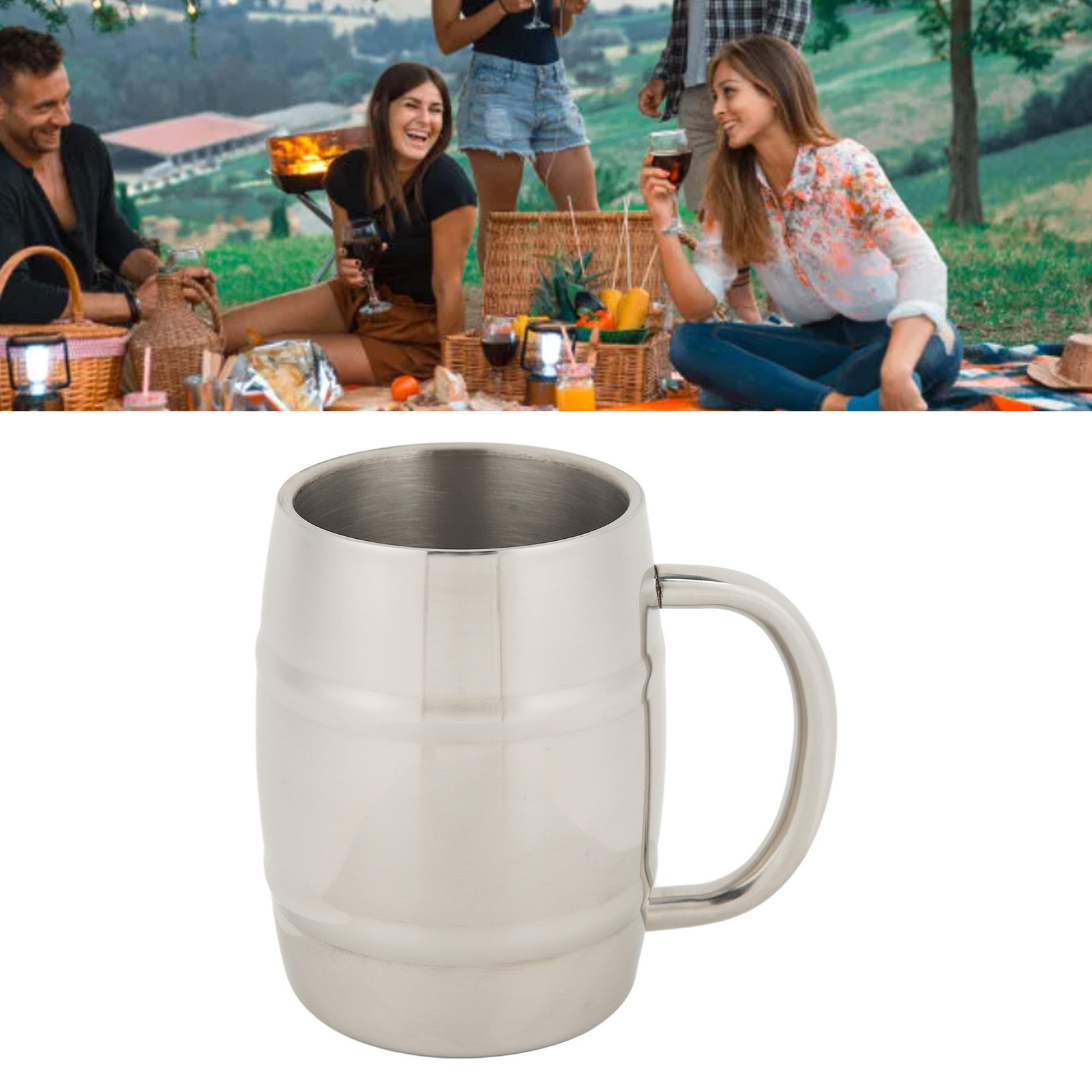 Doppelwandiger Edelstahl-wasserbecher