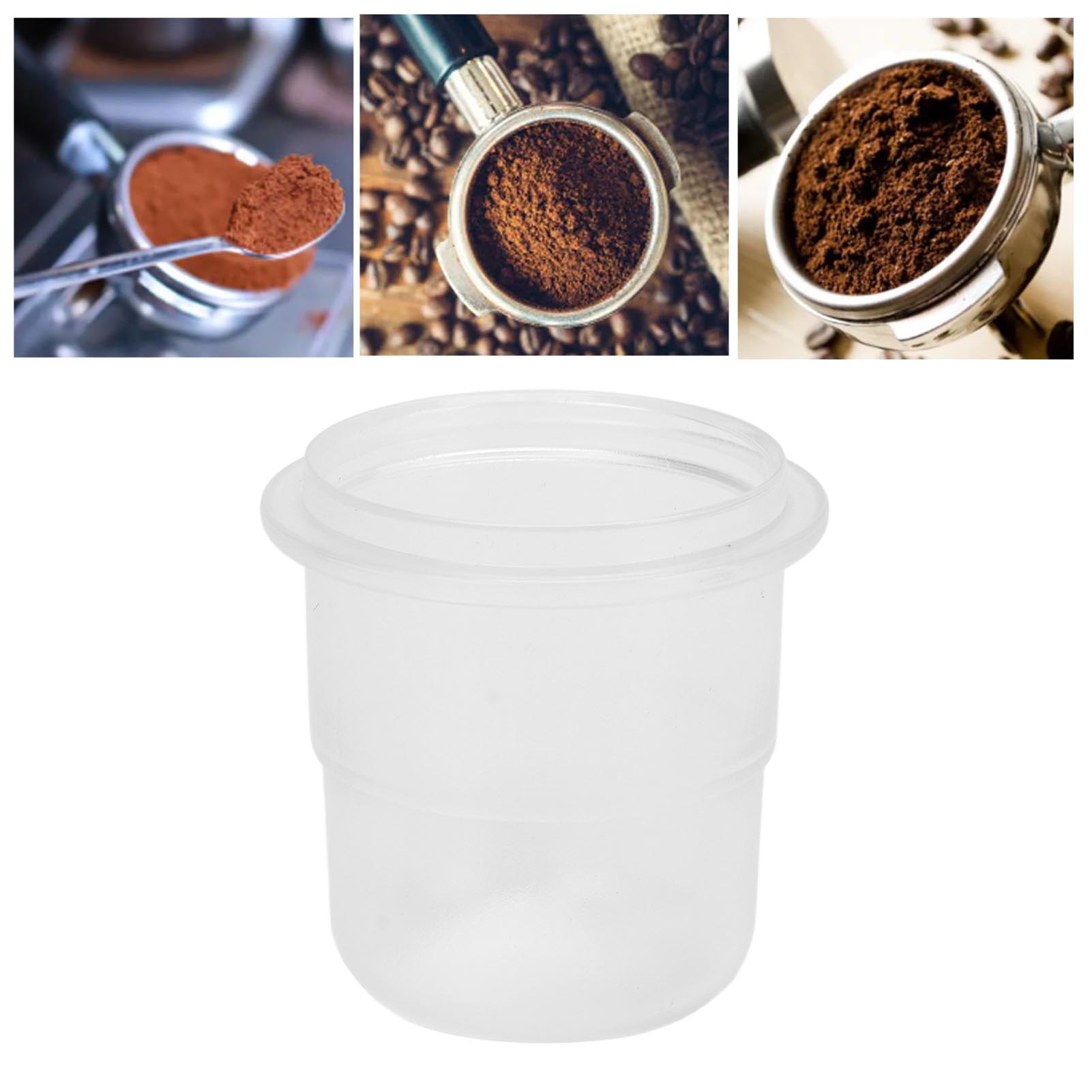 Kaffeepulverspender, 58 Mm, Pulverspender Für Kaffeemühlen, Staubdicht, Mattiert Transparent, 58 Mm.