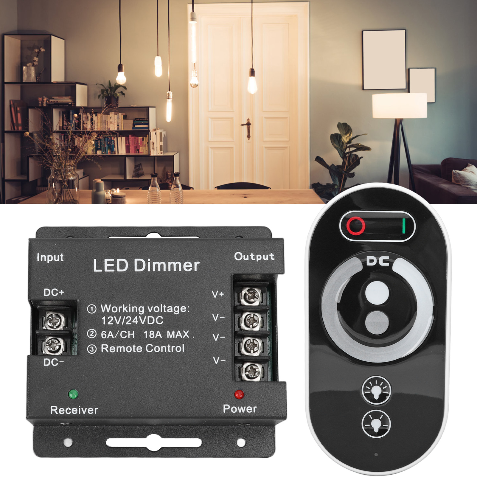 Drahtloser Monochromer Touch-controller, Rf-touch-controller Für Led-streifen, Fernsteuerung Zum Dimmen Von Led-streifen