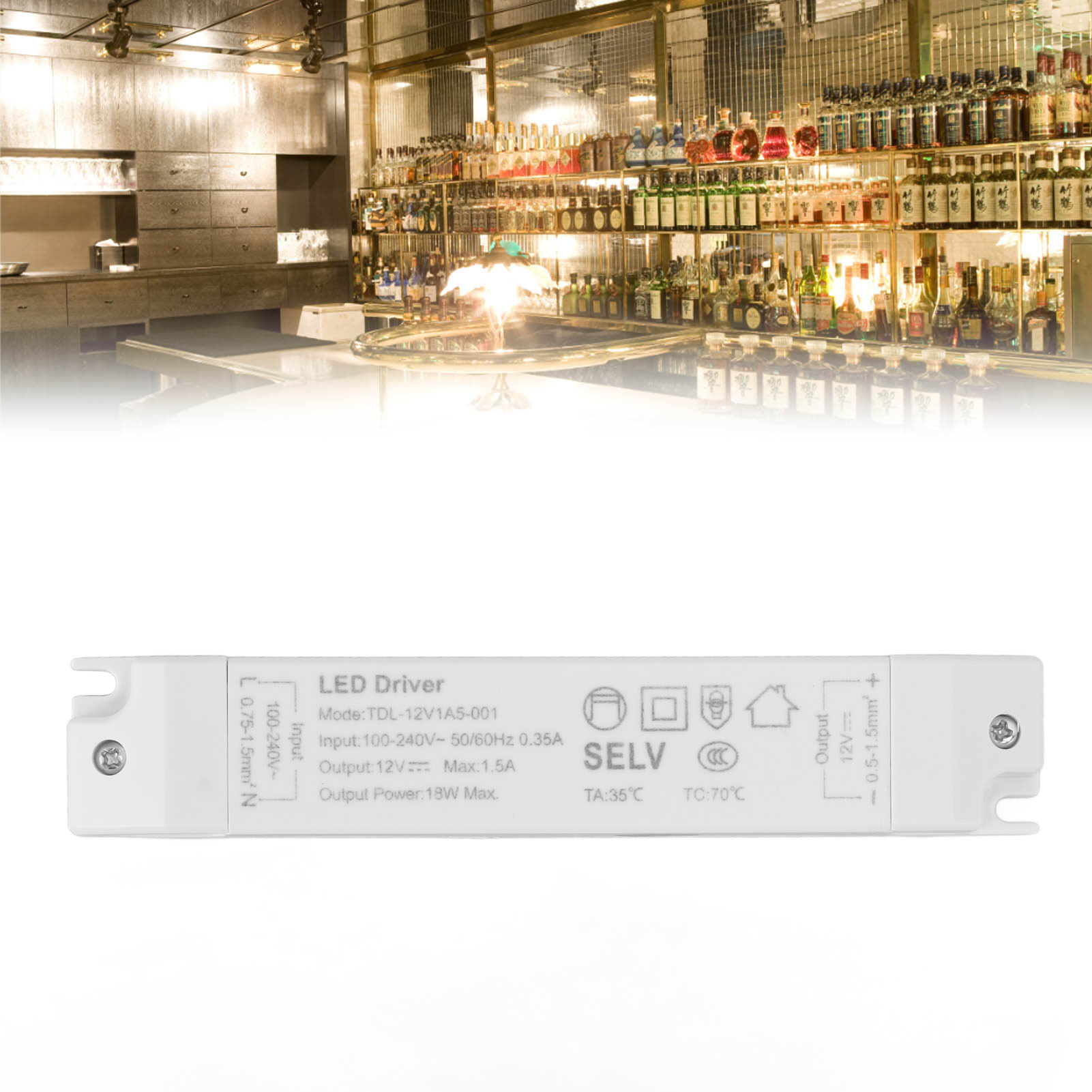 Dc12v 1,5a 18w Konstantspannungs-wechselstromadapter, Netzteil Für Led-treiber, Leistungstransformator