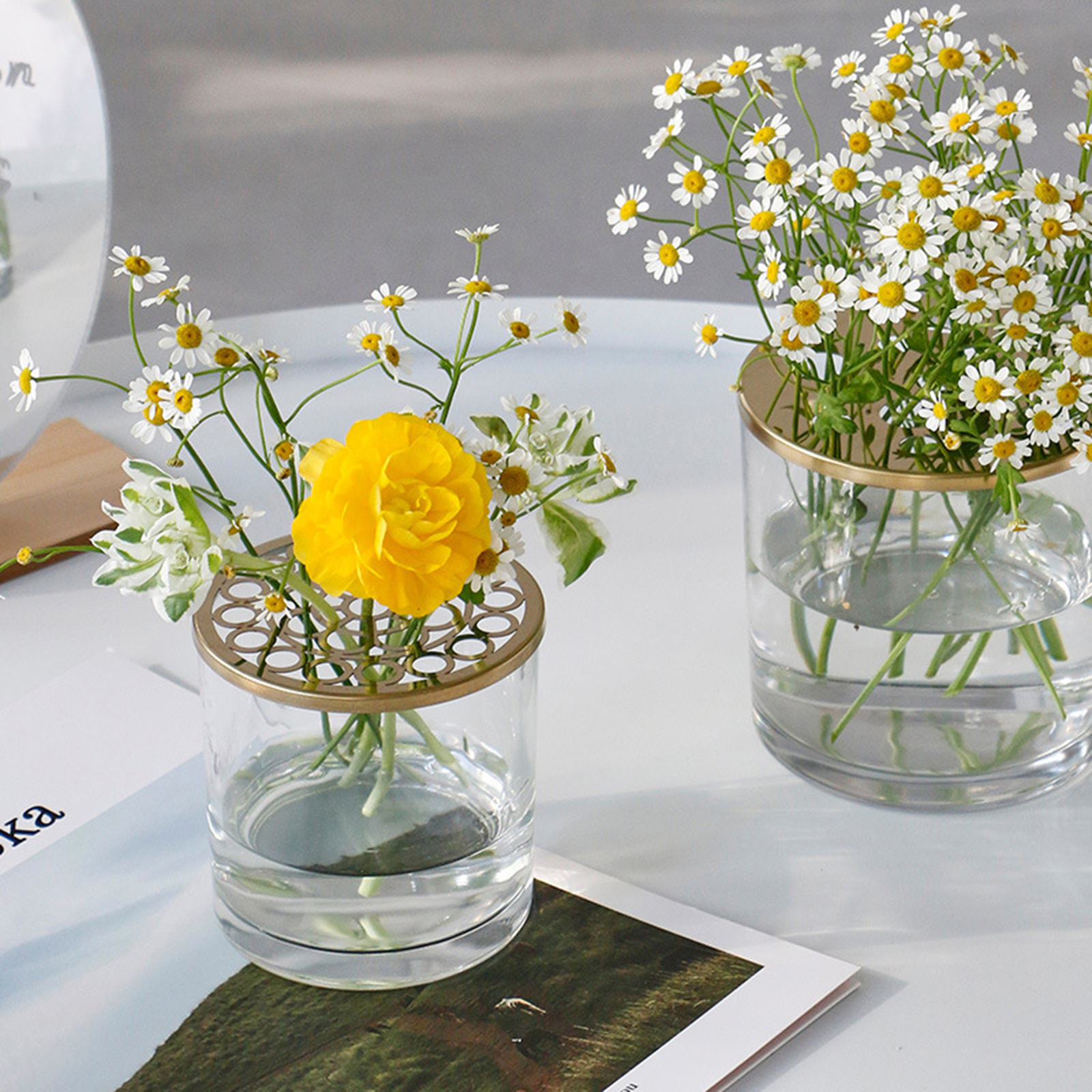 Abmessungen Des Metallrahmens Für Vase/blumengefäß: 15,2 Cm