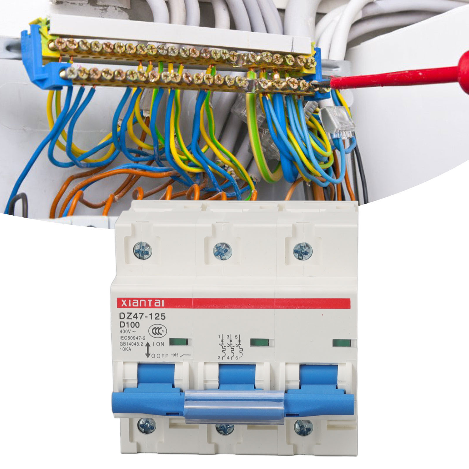 Miniatur-drehstrom-leistungsschalter 100 A 400 V, Typ Nf